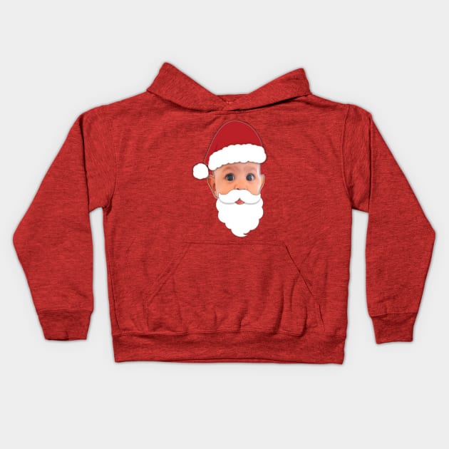 Baby santa Kids Hoodie by Aassu Anil